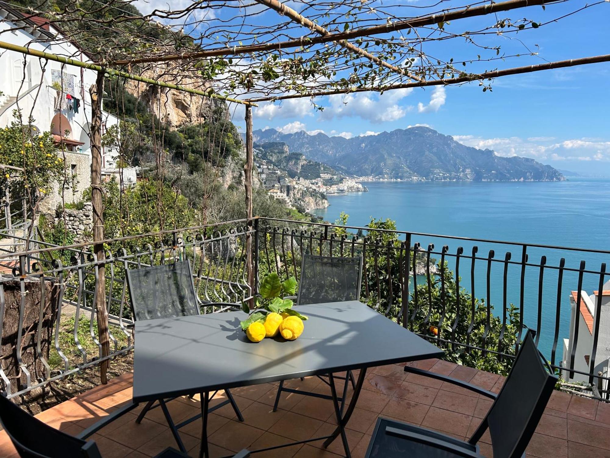 Amalfi 51 Con Vista Mare, Giardino E Terrazze Villa Conca dei Marini Dış mekan fotoğraf