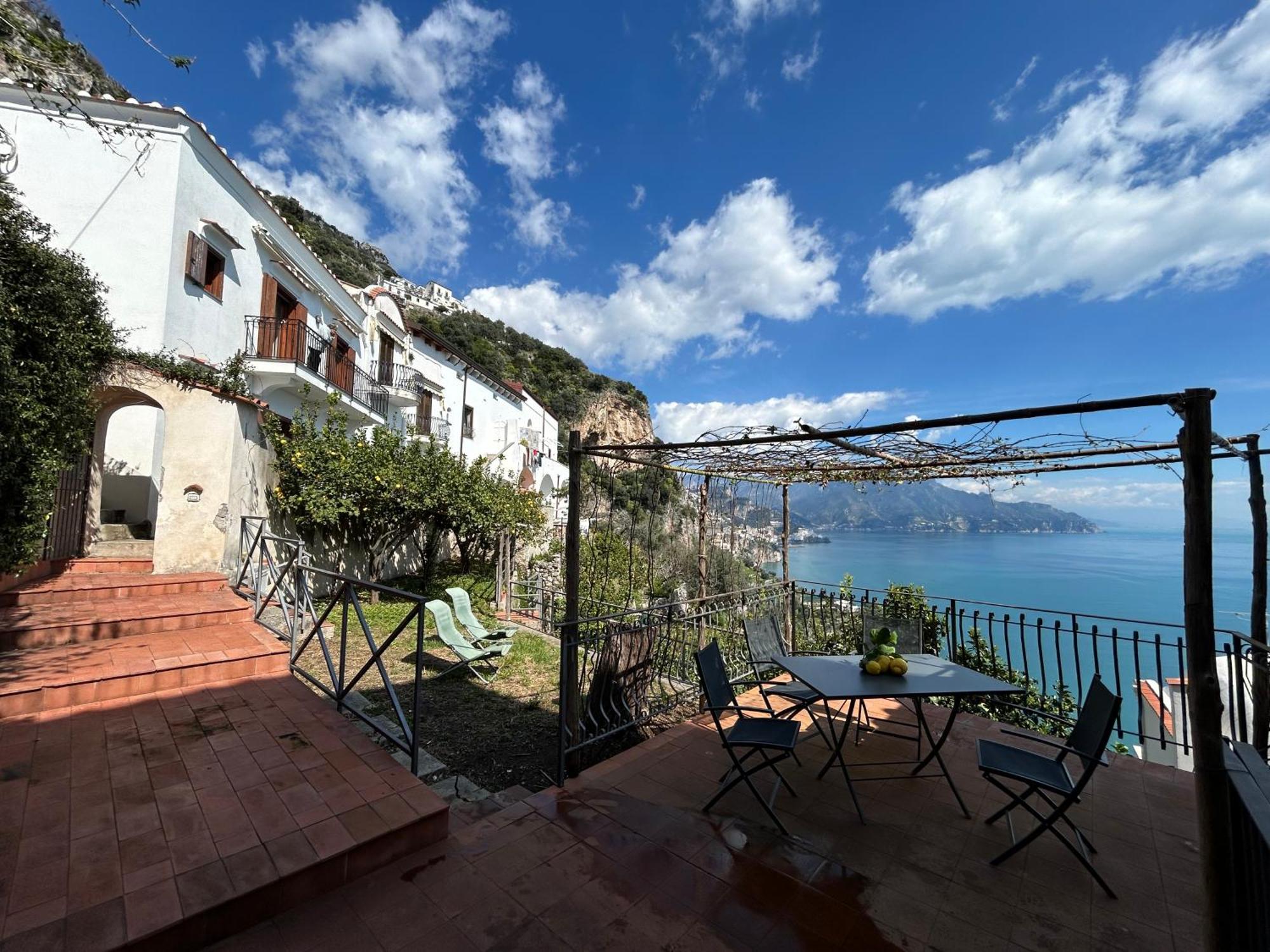 Amalfi 51 Con Vista Mare, Giardino E Terrazze Villa Conca dei Marini Dış mekan fotoğraf