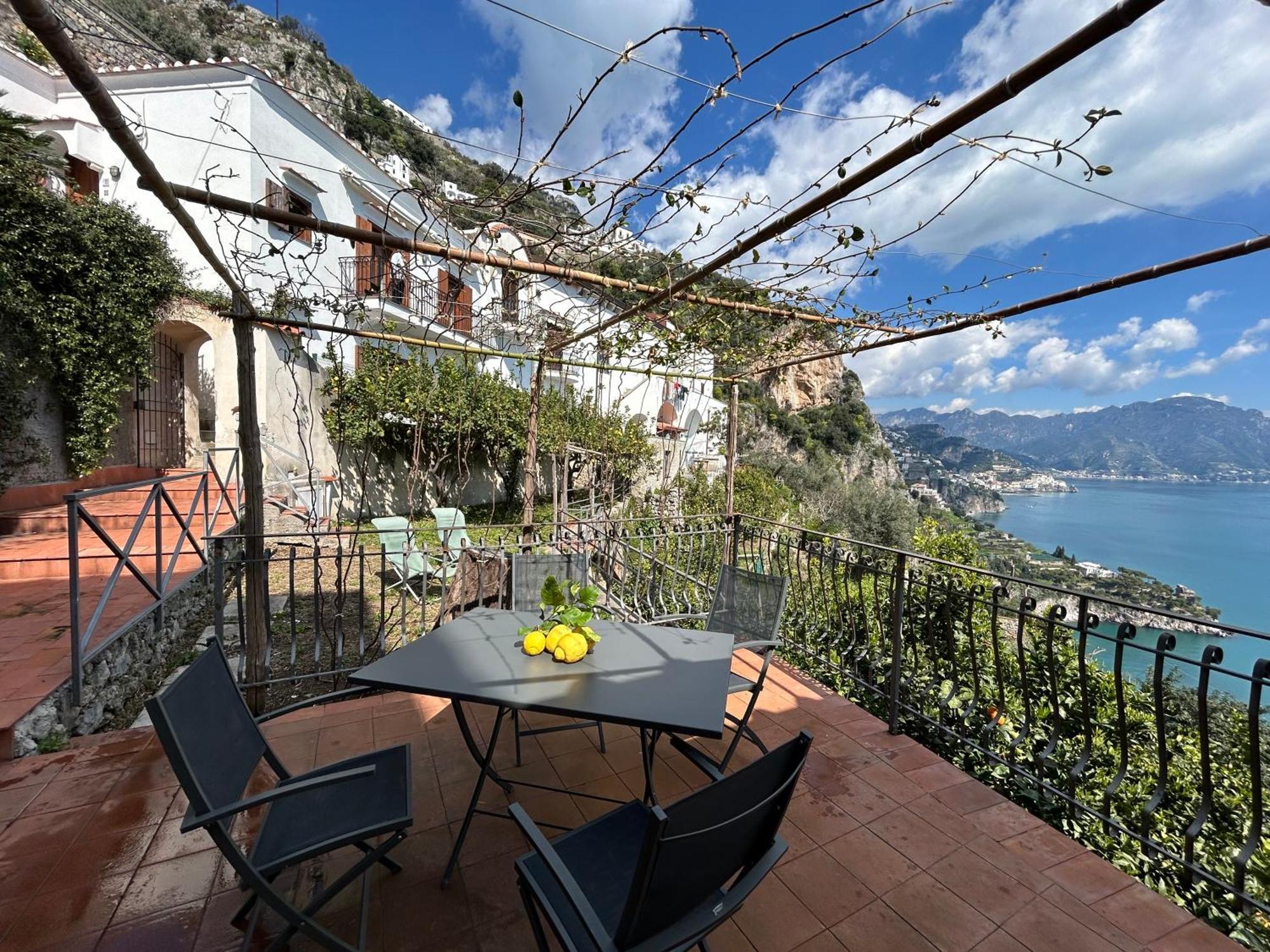 Amalfi 51 Con Vista Mare, Giardino E Terrazze Villa Conca dei Marini Dış mekan fotoğraf
